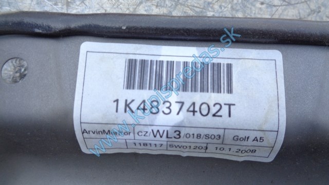 pravé predné sťahovanie okna na vw volkswagen golf 5, 1K4837402T